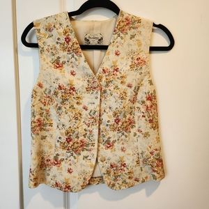 Floral Cream Vest Top